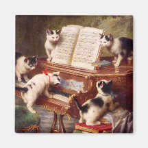 Arte del gato del vintage:  El decreto de los gati Imanes Para Frigoríficos