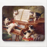 Arte del gato: Impresión del arte del vintage: El  Tapete De Raton