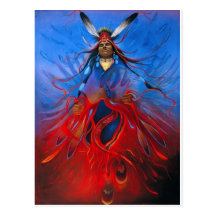 Arte del nativo americano postales