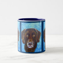 Arte del perro del labrador retriever del chocolat