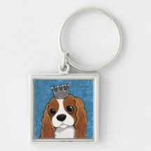 Arte del perro del perro de aguas de rey Charles e Llavero