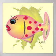 Arte del poster de los pescados de Whisical de Gai