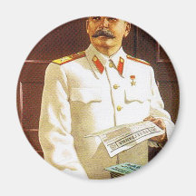 arte del poster de stalin imán de nevera