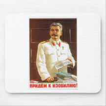 arte del poster de stalin tapetes de ratones