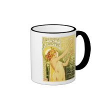 Arte del poster del ajenjo del vintage tazas de café