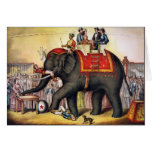 Arte del poster del circo del vintage - ejecución  tarjetas