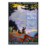 Arte del poster del viaje del francés del vintage tarjetas postales