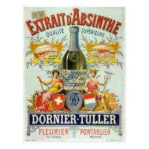 Arte del poster del vintage del d'Absinthe de Extr Tarjetas Postales