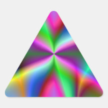 Arte del reloj de arena del fractal pegatinas de triangulo personalizadas