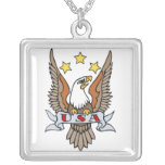 Arte del tatuaje de los E.E.U.U. Eagle del vintage Pendiente Personalizado