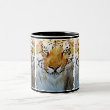Arte del tigre de la taza/de la taza