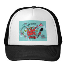 Arte del viaje de Inglaterra Reino Unido del ~ de  Gorros