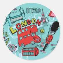 Arte del viaje de Inglaterra Reino Unido del ~ de  Pegatinas