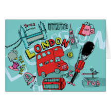 Arte del viaje de Inglaterra Reino Unido del ~ de  Felicitación