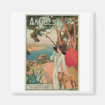 Arte del vintage de Francia del d'Azur de Antibes  Imán Para Frigorifico