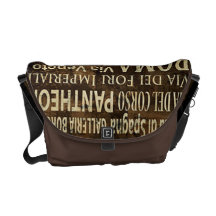 Arte del vintage de Roma, Italia Bolsas De Mensajería