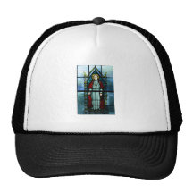 Arte del vitral de papa Saint Pío X Gorras De Camionero
