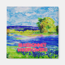 arte del wildflower del bluebonnet imanes  