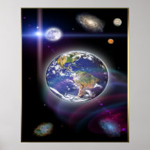 Arte digital del universo poster