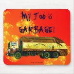 Arte divertido Mousepad del CAMIÓN de BASURA de la