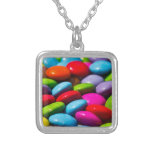 Arte dulce abstracto collar personalizado