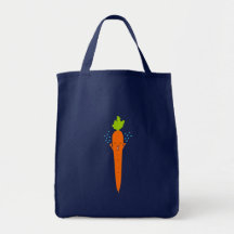Arte feliz del doodle de la zanahoria bolsa lienzo