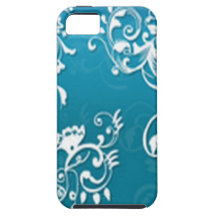 Arte floral bien diseñado iPhone 5 Case-Mate fundas