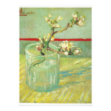 Arte floral de Van Gogh Invitación