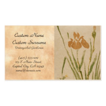 Arte floral del vintage de la flor japonesa clásic plantillas de tarjeta de negocio