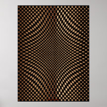 arte futurista IX de la pared de la ilusión óptica Poster