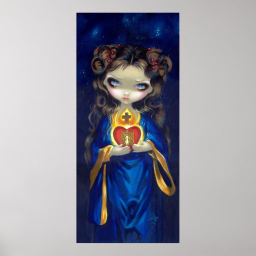 Arte gótico del lowbrow del icono de la IMPRESIÓN  Poster