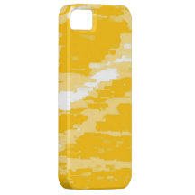 Arte gráfico blanco y amarillo iPhone 5 Case-Mate protector