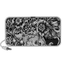 Arte japonés del tatuaje de la resaca del ejemplo  notebook altavoz