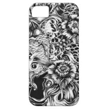 Arte japonés del tatuaje de la resaca del ejemplo  iPhone 5 carcasas
