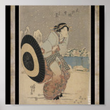 Arte japonés Toyokuni Utagawa 14 del Poster-Vintag