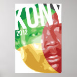 arte kony 2012 del poster alto