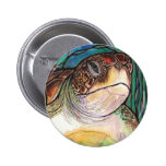 Arte magnífico del estilo del vitral de la tortuga pins