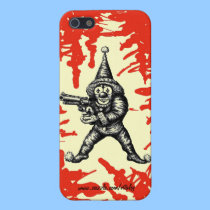 Arte malvado divertido del dibujo de la tinta de l fundas iphone
