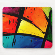 Arte maravilloso abstracto primario tapete de ratón