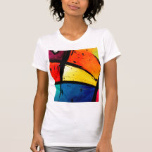 Arte maravilloso abstracto primario camiseta