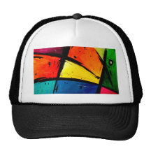 Arte maravilloso abstracto primario gorra