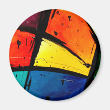 Arte maravilloso abstracto primario iman