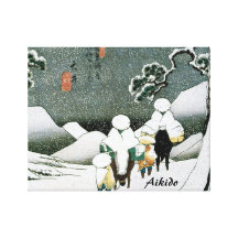Arte marcial japonés del Aikido Impresion De Lienzo
