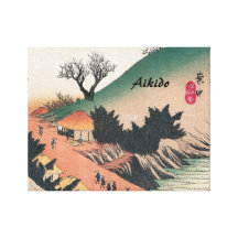 Arte marcial japonés del Aikido Impresion De Lienzo