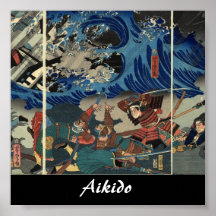 Arte marcial japonés del Aikido Posters