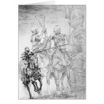 Arte medieval del caballero del renacimiento por e tarjetón