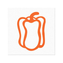 Arte minimalista de la cocina de la pimienta anara lona envuelta para galerías