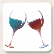 Arte moderno de las copas de vino posavaso
