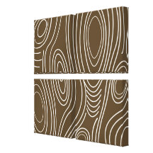 Arte moderno del extracto de madera del grano de B Impresiones En Lona