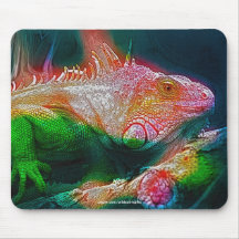 Arte Mousepad de la fauna del reptil del lagarto d